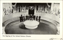 The Signing of the United Nations Charter New York, NY Postcard Postcard Postcard