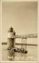 Ram Island Light from Ocean Point Boothbay, ME Postcard Postcard Postcard