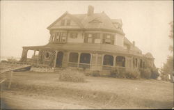 Old Two Story House Postcard