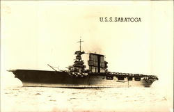 U.S.S. Saratoga Postcard