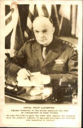 Portrait General Dwight D. Eisenhower Presidents Postcard Postcard Postcard