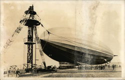 The German Airship 'Graf Zeppelin' Postcard