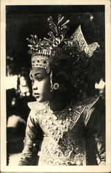 Balinese Dancer in Full Dress Asian Postcard Postcard Postcard