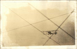 In-Flight View of Biplane Aircraft Postcard Postcard Postcard