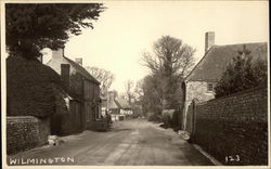 Street Scene Wilmington, England Sussex Postcard Postcard Postcard