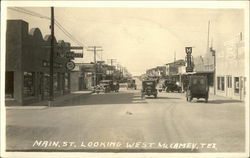 Main St., Looking West Postcard