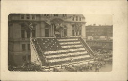 Federal Courthouse Staged for Woodrow Wilson's Call for Preparedness, 1916 Providence, RI Postcard Postcard Postcard