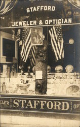 Stafford Jeweler and Optician Occupational Postcard Postcard Postcard