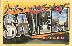 Greetings From Salem Postcard