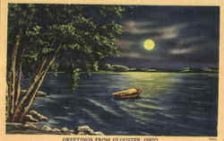 Greetings From Glouster Ohio Postcard Postcard