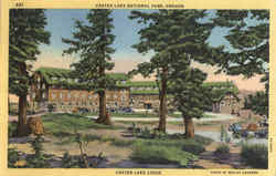 Crater Lake Lodge, Crater Lake National Park Postcard Postcard