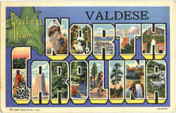 Greetings From Valdese Postcard