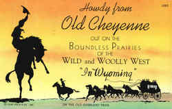 On The Old Overland Trail Postcard