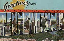 Greetings From Pennsylvania Postcard Postcard