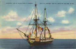 Authentic View Of Oliver Perry's Flagship Postcard