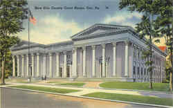 New Erie County Court House Pennsylvania Postcard Postcard