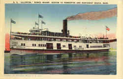 S. S. Allerton Rowes Wharf MA Postcard