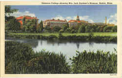 Simmons College Showing Mrs. Jack Gardner's Museum Postcard