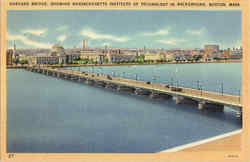 Harvard Bridge Boston, MA Postcard Postcard