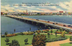 Harvard Bridge Crossing The Charles River Boston, MA Postcard Postcard