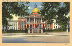 State House, Beacon Hill Postcard