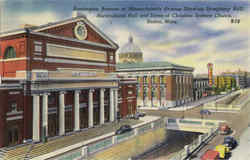 Huntington Avenue At Massachusetts Avenue Showing Symphony Hall Postcard