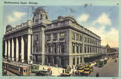 Northwestern Depot Chicago, IL Postcard Postcard