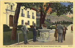 Drinking Radio Active Hot Water, Hot Springs National Park Postcard Postcard