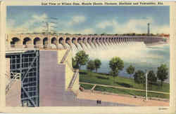 East View Of Wilson Dam, Muscle Shoals Postcard