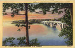 Sunset On Lake Hamilton Hot Springs National Park, AR Postcard Postcard