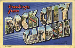 Greetings From Rock City Gardens Large Letter Postcard Postcard