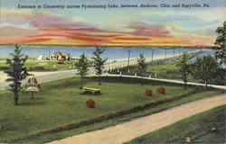 Entrance To Causeway Across Pymatuning Lake Postcard