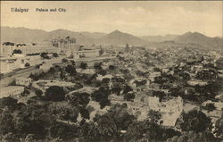 Palace and City Udaipur, India Postcard Postcard