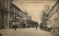 Avenue de France et le Credit Foncier Tunis, Tunisia Africa Postcard Postcard