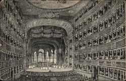 Teatro di San Carlo Interior Postcard