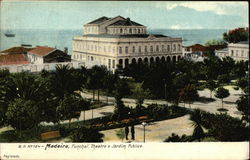 Theatro e Jardim Publico Postcard