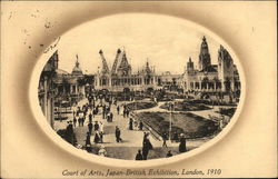 Court of Arts, Japan-British Exhibition, London 1910 Postcard