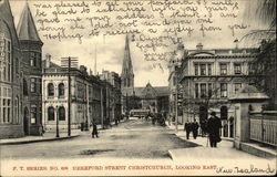 Hereford Street, Looking East Postcard