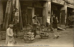 Trompan (Clogs) Seller Singapore Southeast Asia Postcard Postcard