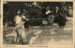 Les Porteuses de chaises China Postcard Postcard