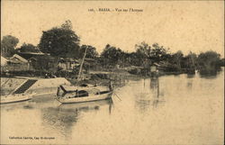 Vue sur l"Aroyau Baria, India Postcard Postcard