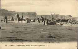 View showing the Tombs of the Kalifs Cairo, Egypt Africa Postcard Postcard