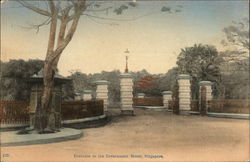 Entrance to Government House Postcard