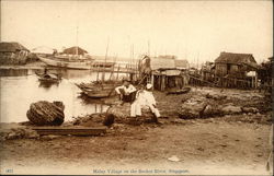 Malay Village on the Rochor River Postcard