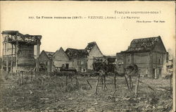 La France reconquise (1917) - Vezinel (Aisne) - La Sucrerie World War I Postcard Postcard