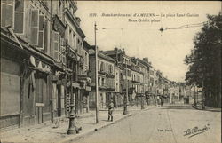 Bombardement d'Amiens - La Place René Goblet World War I Postcard Postcard