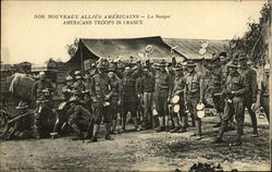 American Troops France Postcard Postcard