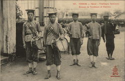 Tirailleurs Tonkinois Groupe de Tambours er Clairons Hanoi, Tonkin (Vietnam) Southeast Asia Postcard Postcard