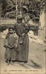 Scenes et Types - Jeunes Filles Bedouines Postcard