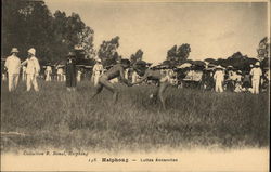 Luttes Annamites Haiphong, Vietnam Southeast Asia Postcard Postcard